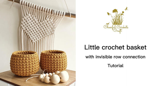 My first video tutorial - little crochet basket
