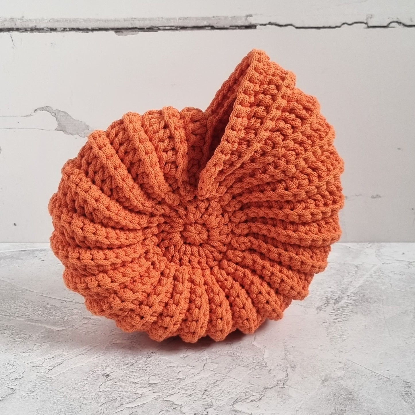 Crochet Ammonite Shell Basket