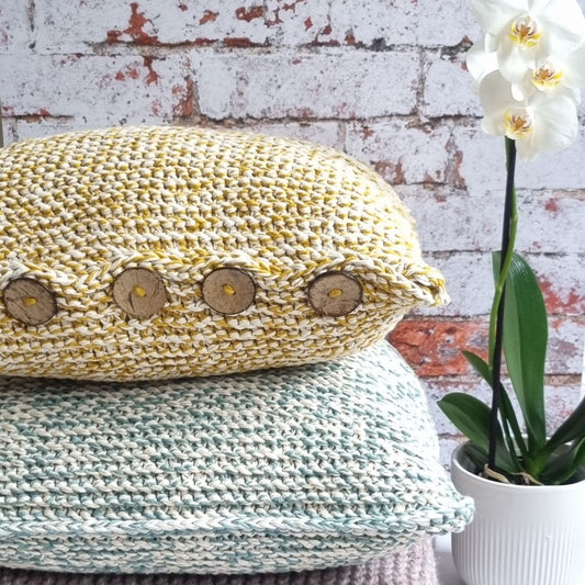 Knitted Cotton Cushion