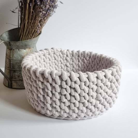 Crochet large basket