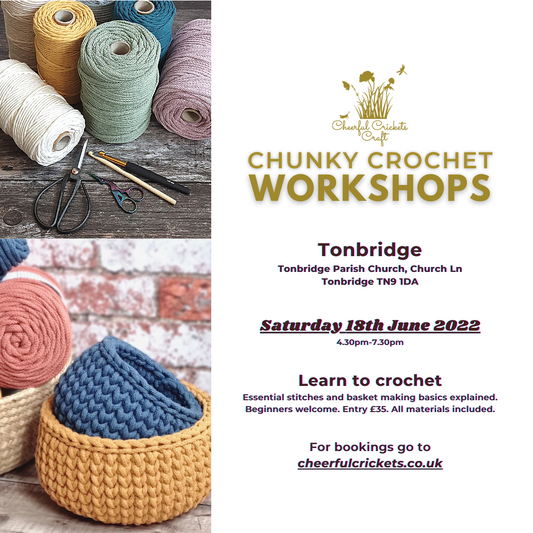 Crochet Workshops - Tonbridge - June 2022